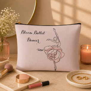 Bloom Ballet Dancer With Floral Touch Accessory Pouch