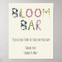 Bloom Bar - Customisable Instructions and Name