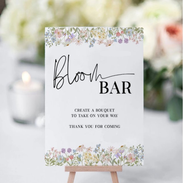 Bloom Bar Sign for Wedding and Events (Creator Uploaded)