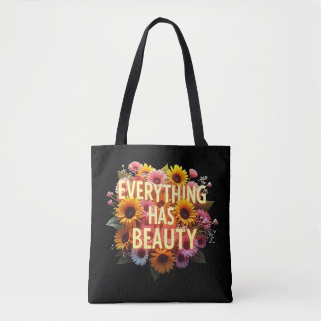 : Bloom Beyond the Darkness Tote Bag (Front)