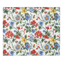 Bloom Boldly | Bright Floral Pattern Duvet Cover