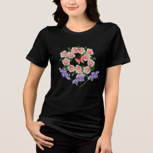 "Bloom Boldly – Floral Aesthetic for bestie/gf Tri-Blend Shirt