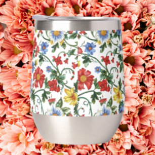 Bloom Boldly Floral Stemless Wine Tumbler