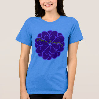 "Bloom Boldly in Purple Grace" Tri-Blend Shirt