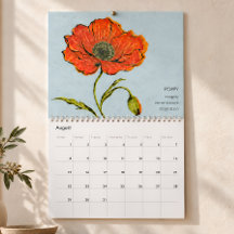 Bloom Boldly: Japanese Woodblock-Inspired Calendar
