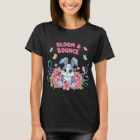 Bloom & Bounce Cute Bunny with Flowers and Butterf