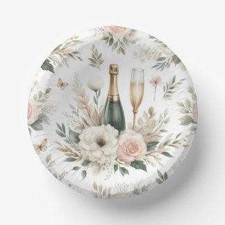 Bloom & Bubbles Paper Bowls Paper Plate