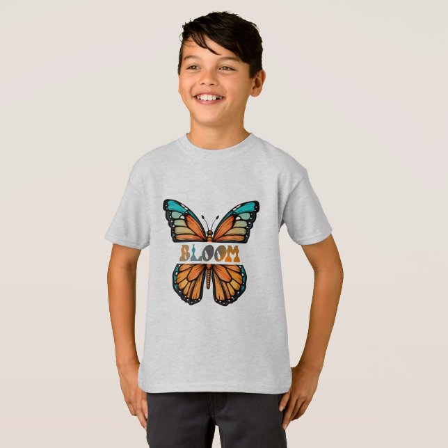 Bloom – Butterfly Design T-Shirt (Front Full)