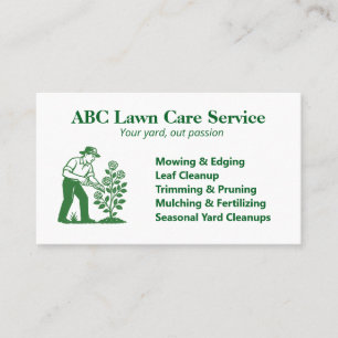 Bloom Care Lawn Care  Business Card