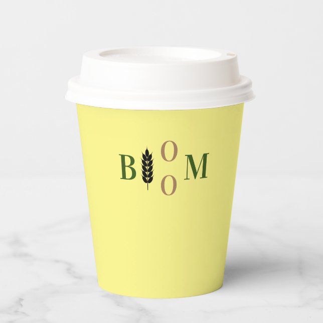 Bloom  classic paper cups (Front)