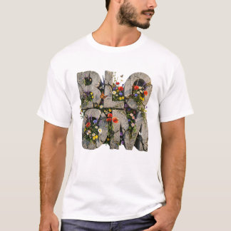Bloom Concrete Wildflower Typography Mental Health T-Shirt