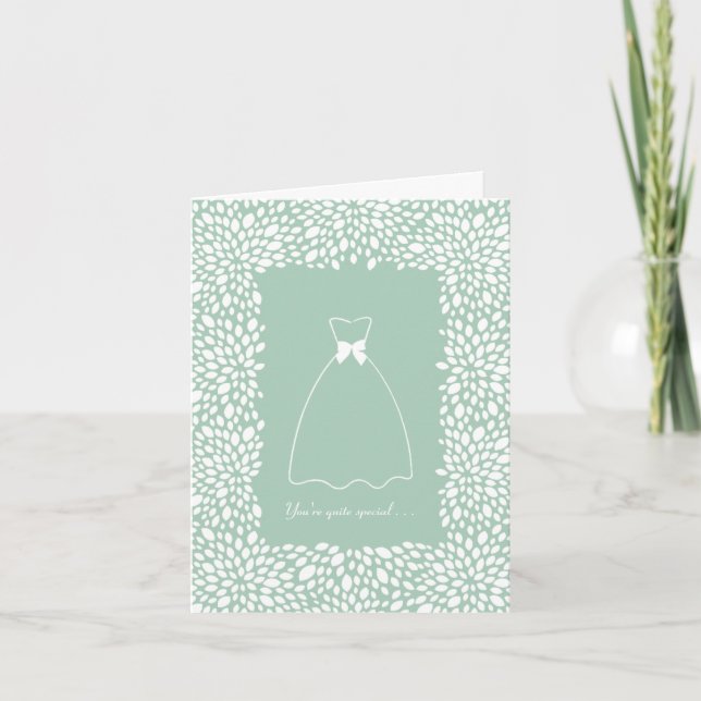 Bloom Customisable Bridesmaid Request Card (Front)