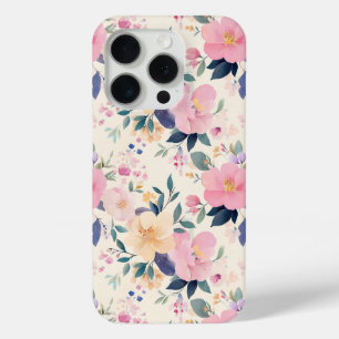Bloom Elegant Pink Patel Watercolor iPhone 15 Pro Case