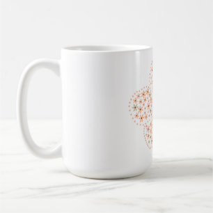 Bloom Floral Design – Beige and Orange Flower Coffee Mug