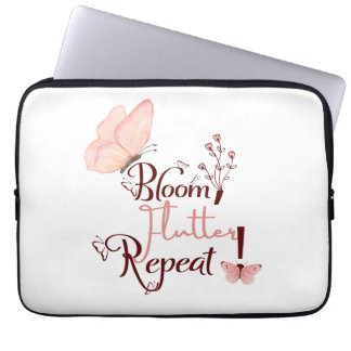 Bloom flutter Repeat laptop sleeve