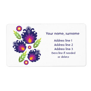 Bloom from Babcia’s Basket address label