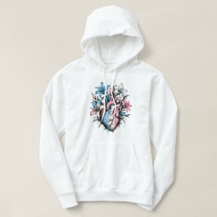 "Bloom From Within" Heart & Lilies Hoodie
