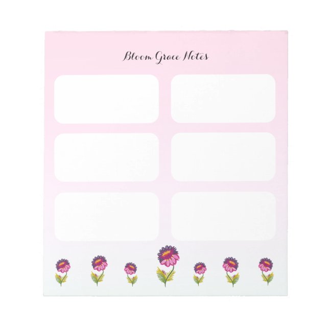 Bloom Grace Notepad (Front)