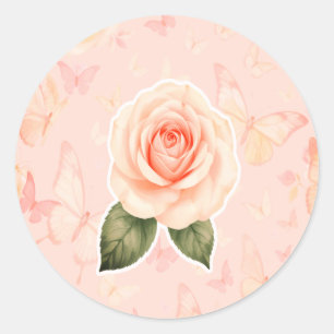 Bloom Gracefully Minimal Floral Sticker — Elegant