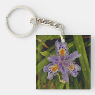 bloom in purple key ring