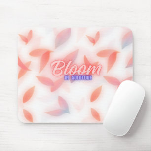 Bloom In Solitude Aesthetic Floral Pastel Cute Mouse Mat