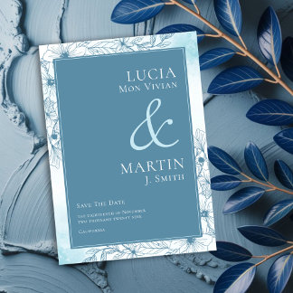 Bloom In The Winter Save The Date Invitation