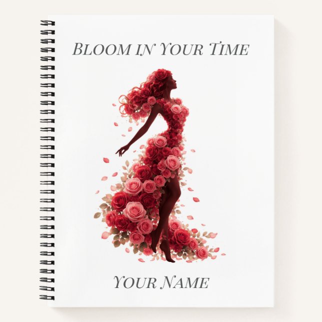 Bloom in Your Time – Inspirational Journal (Front)