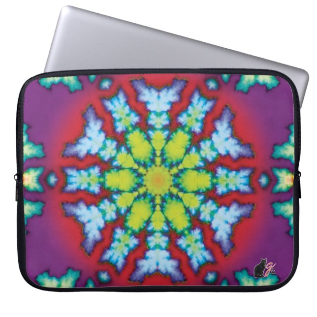 Bloom Kaleidoscope Laptop Sleeve (Front)