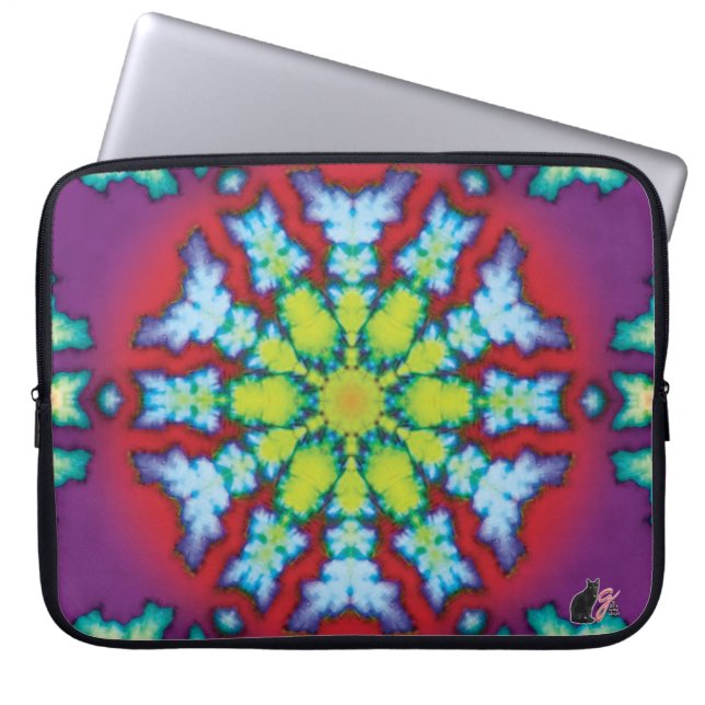 Bloom Kaleidoscope Laptop Sleeve (Front)