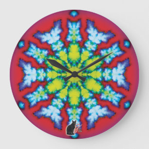Bloom Kaleidoscope Large Clock