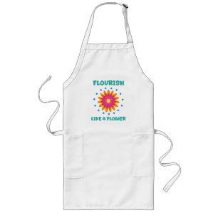 Bloom like a flower long apron