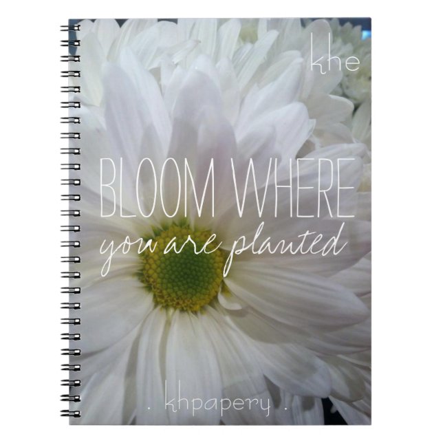 Bloom Monogram Notebook (Front)