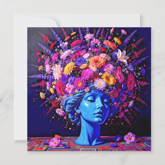 "Bloom of Eternity" – A Colourful Surreal Portrait (Front)