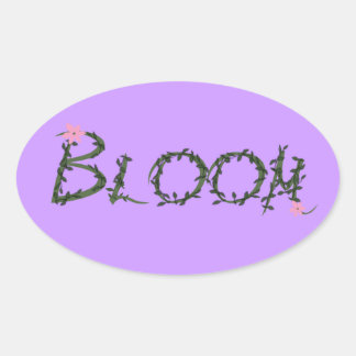 Bloom Oval Sticker