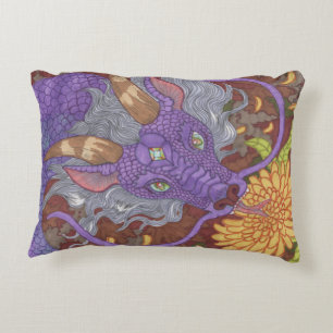 Bloom Purple Dragon Decorative Cushion