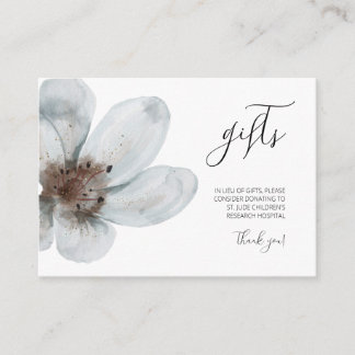 Bloom • Romantic Modern Floral • Elegant Script Enclosure Card