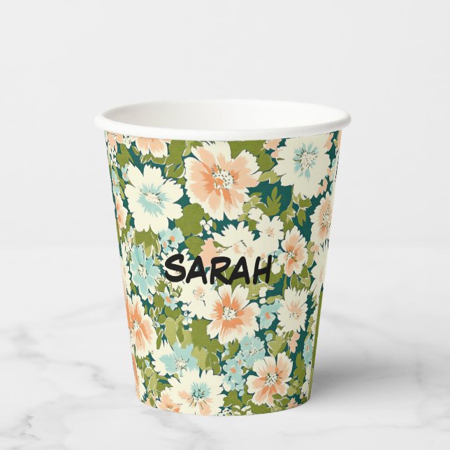Bloom Sip Paper Cup (Front)