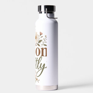 Bloom Softly Floral Water Bottl Bottle