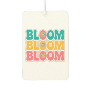 Bloom Spring Vibes – Cute & Colourful Lettering Car Air Freshener