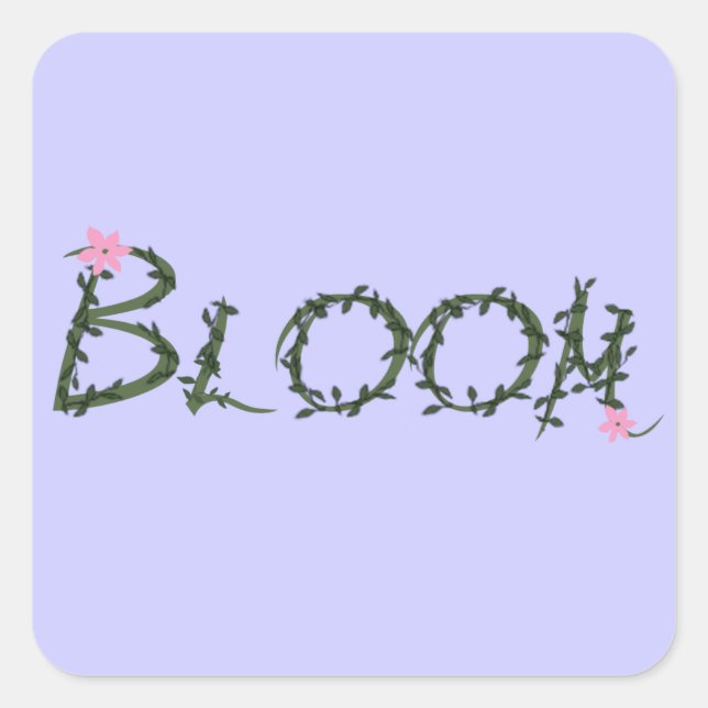 Bloom Square Sticker (Front)