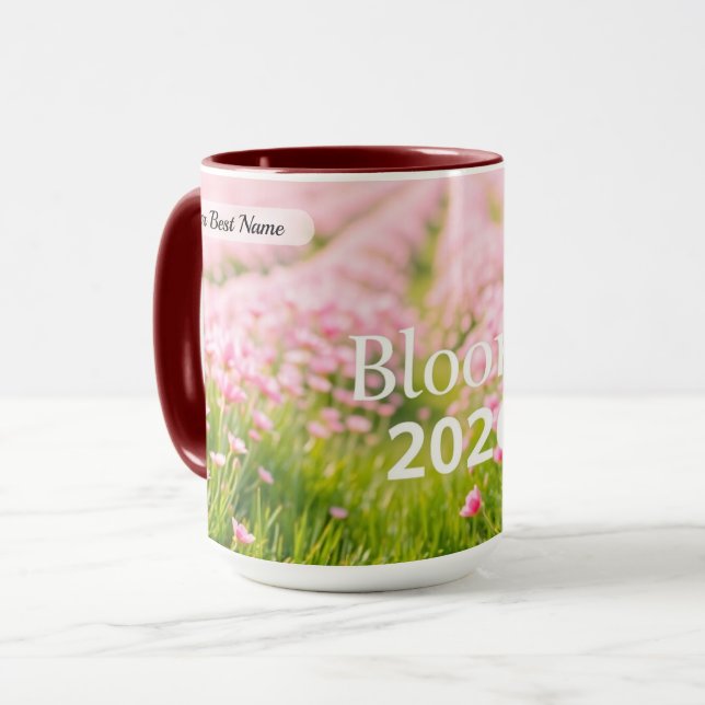 Bloom Swirl Mug Personal (Front Left)