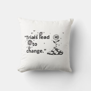 Bloom Through Trials – Strength from the Cracks Cushion