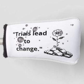 Bloom Through Trials – Strength from the Cracks Golf Head Cover