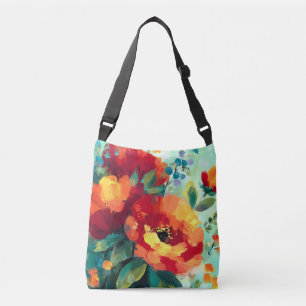 Bloom Vibrant Floral Garden Crossbody Bag