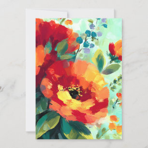 Bloom Vibrant Floral Garden Holiday Card