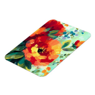 Bloom Vibrant Floral Garden Magnet