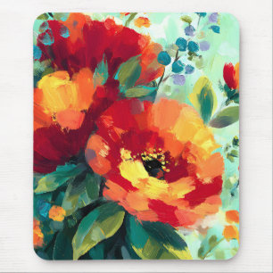 Bloom Vibrant Floral Garden Mouse Mat