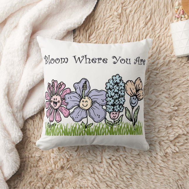 Bloom Where You Are Cushion (Blanket)