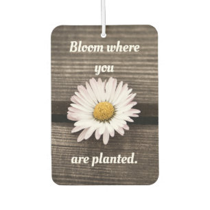Bloom Where You Are Planted Car Air Freshener