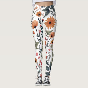 Bloom Where You Are Planted – Inspirational Floral Leggings
